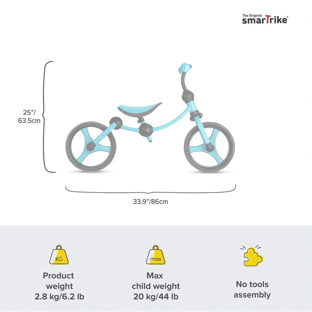 Adjustable 2 in 1 Kids Balance Bike, Blue U517