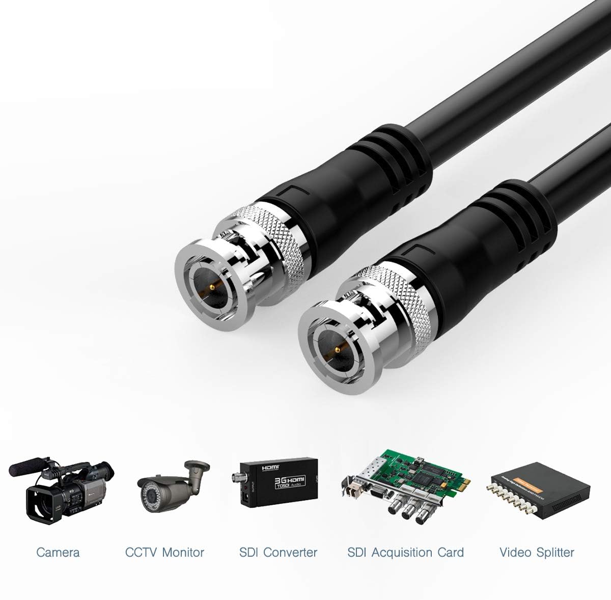 100ft 75 Ohm BNC to BNC Coax Cable X991394