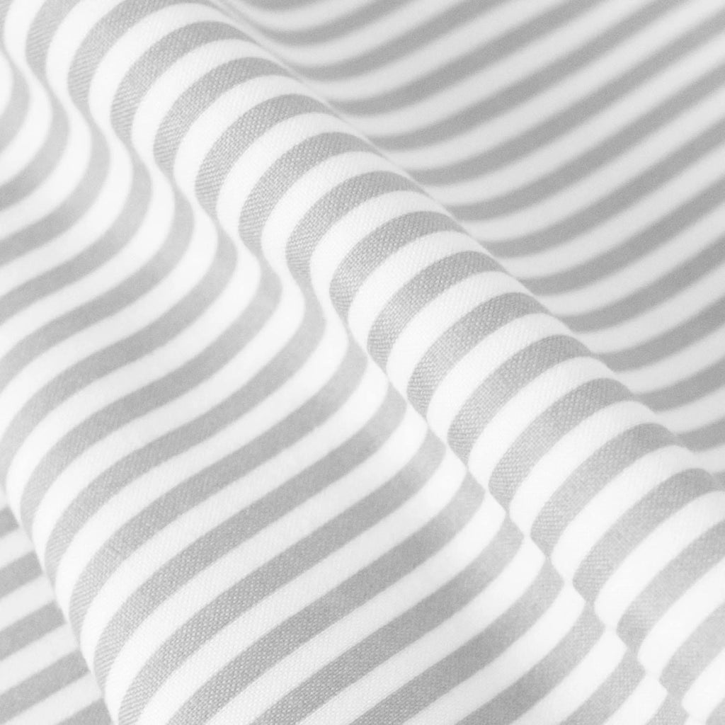 California King White Pinstripe Bed Sheet Set Q658