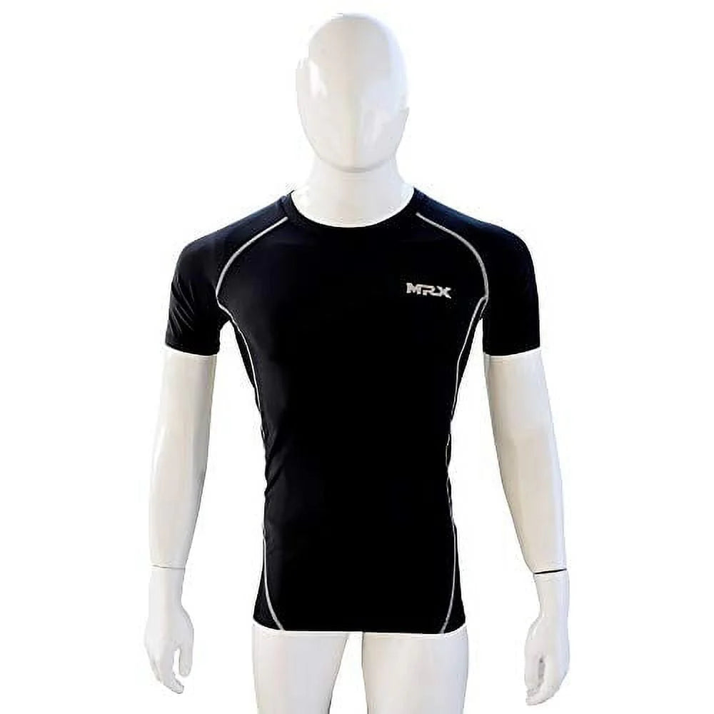 Men's Compression Shirt Full Sleeve Black Large D674986