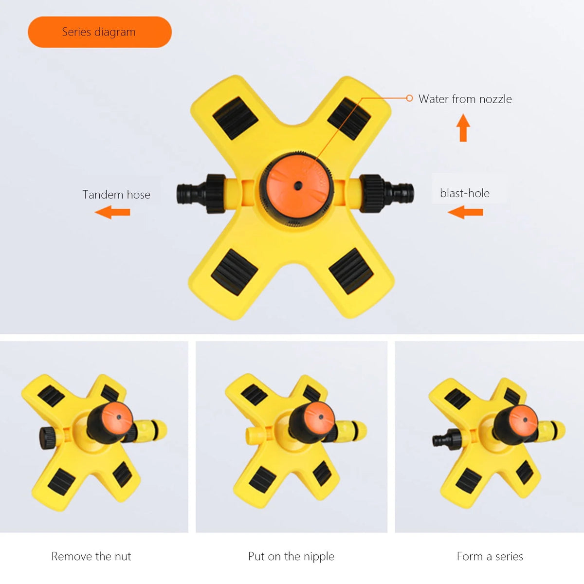 360 Degree Rotating Lawn Sprinkler H987