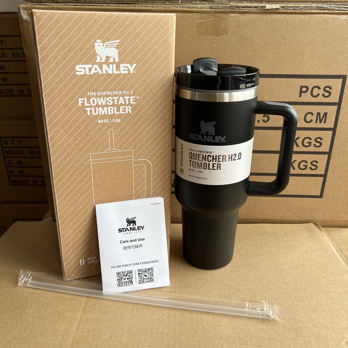 40oz Stainless Steel Tumbler Black H4098