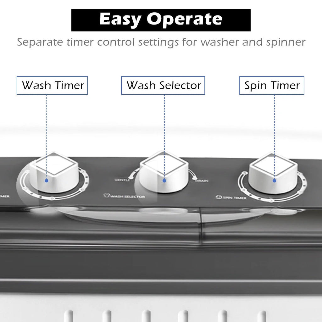 Portable Mini Compact Twin Tub Washing Machine B967