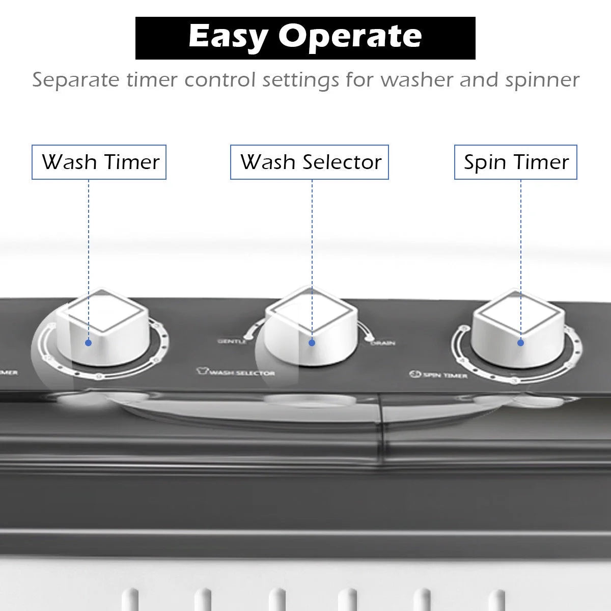 Portable Mini Compact Twin Tub Washing Machine B967