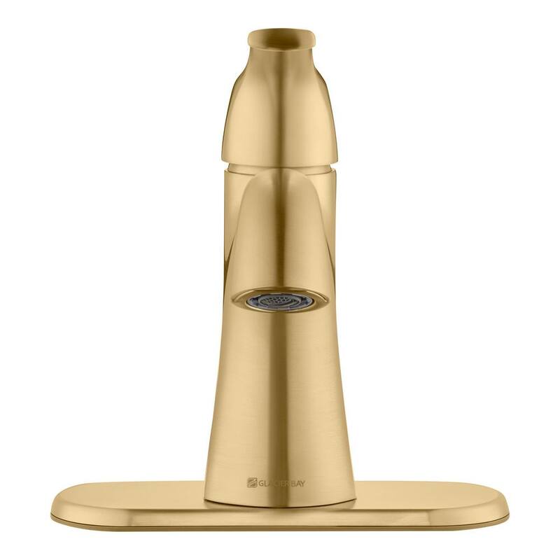 Single Handle Single Hole Bathroom Faucet Matte Gold E678