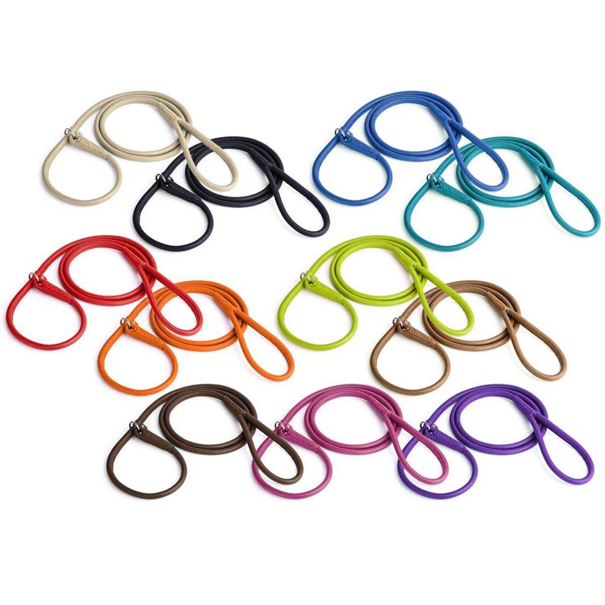 Leather Round Slip Lead N580