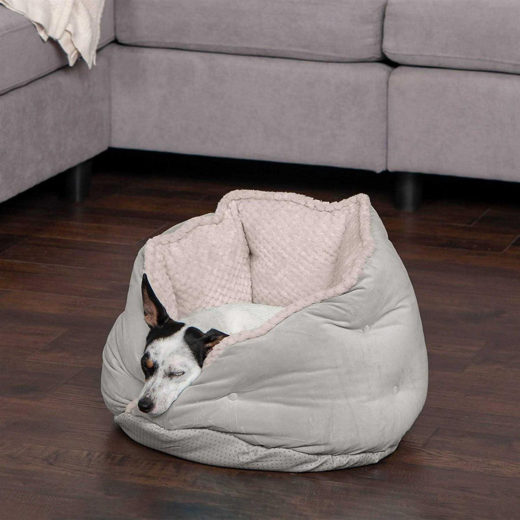 Faux Fur Velvet Calming Hug Bed B962363