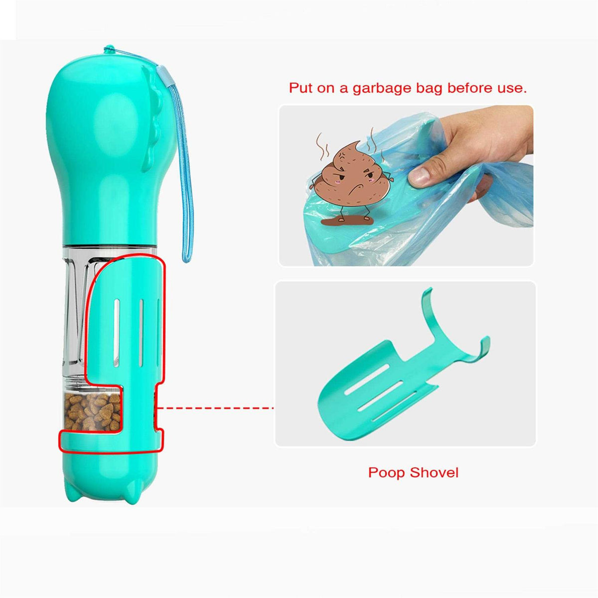 3 in 1 Dog Travel Bottle Set Z29510