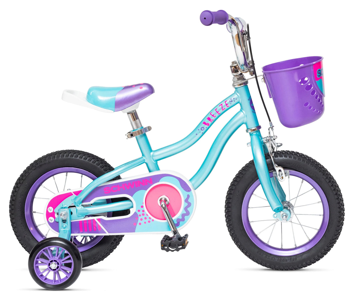 Teal 12 Kids Bike with Basket P423911