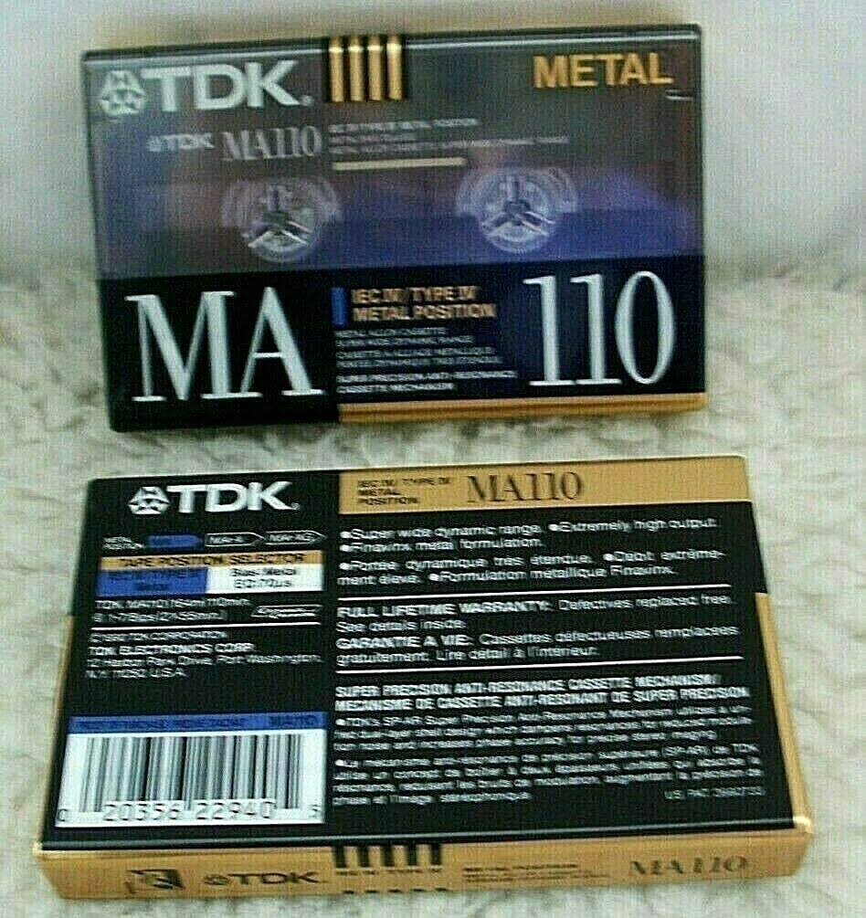 Metal Alloy Cassette Audio Type IV Metal Sealed Tape O890
