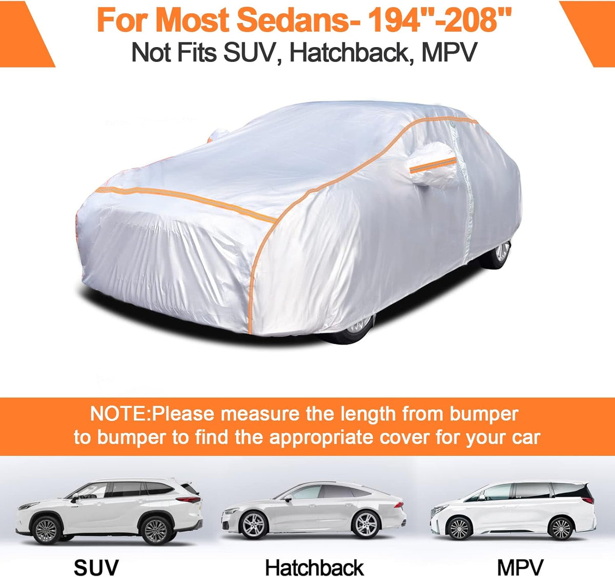 6 Layers Dupont Oxford Waterproof Car Cover F67142