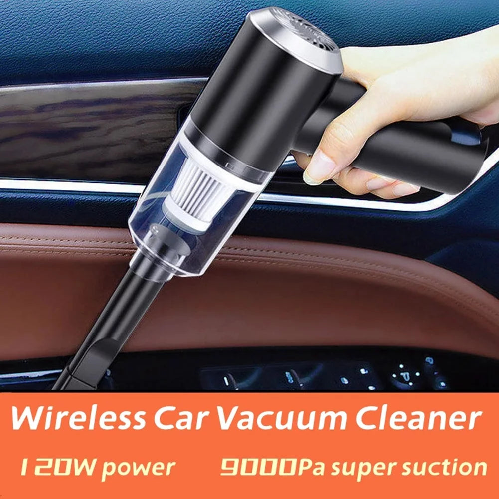 Portable Wet and Dry Car Vacuum Cleaner 120W 9000Pa Black B13437