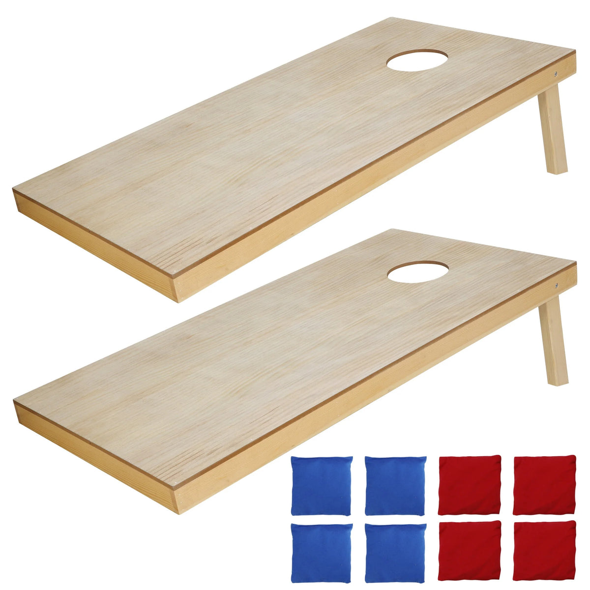 Wooden Cornhole Game Set with 8 Bean Bags & Carrying Case V271
