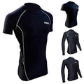 Men's Compression Shirt Full Sleeve Black Large D674986