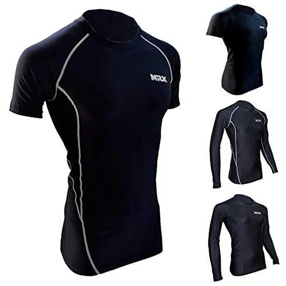 Men's Compression Shirt Full Sleeve Black Large D674986