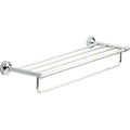 Chrome Towel Rack with Storage O311709