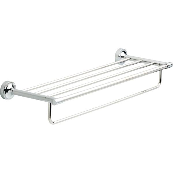 Chrome Towel Rack with Storage O311709