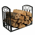 Black Indoor/Outdoor Firewood Log Rack Z785120