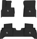 TPE All Weather Custom Fit Floor Mats 1st & 2nd Row Full Set Black H640