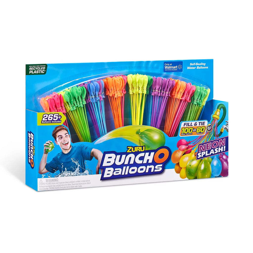265 Neon Splash Rapid-Filling Self-Sealing Water Balloons 8 Pack W73859