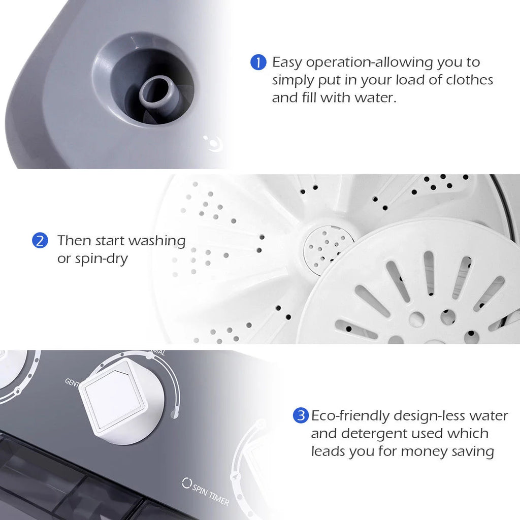 Portable Mini Compact Twin Tub Washing Machine B967