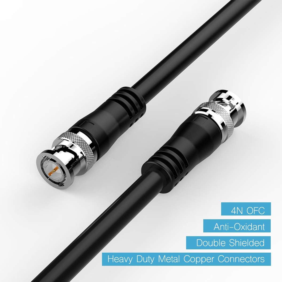 100ft 75 Ohm BNC to BNC Coax Cable X991394