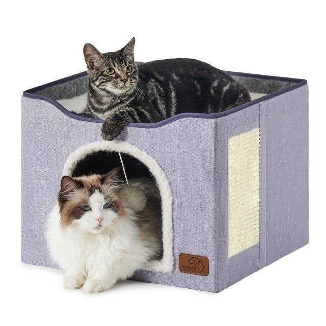 Large Cat Cave with Fluffy Ball and Scratch Pad J428435