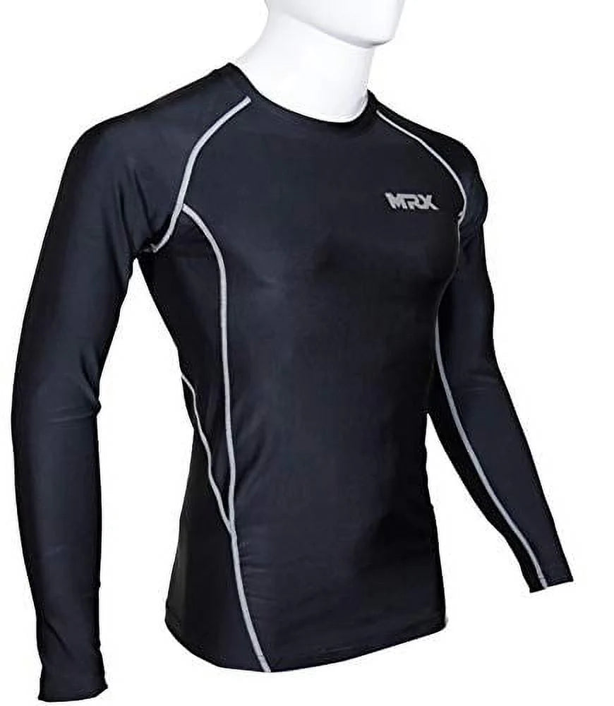Men's Compression Shirt Full Sleeve Black Large D674986