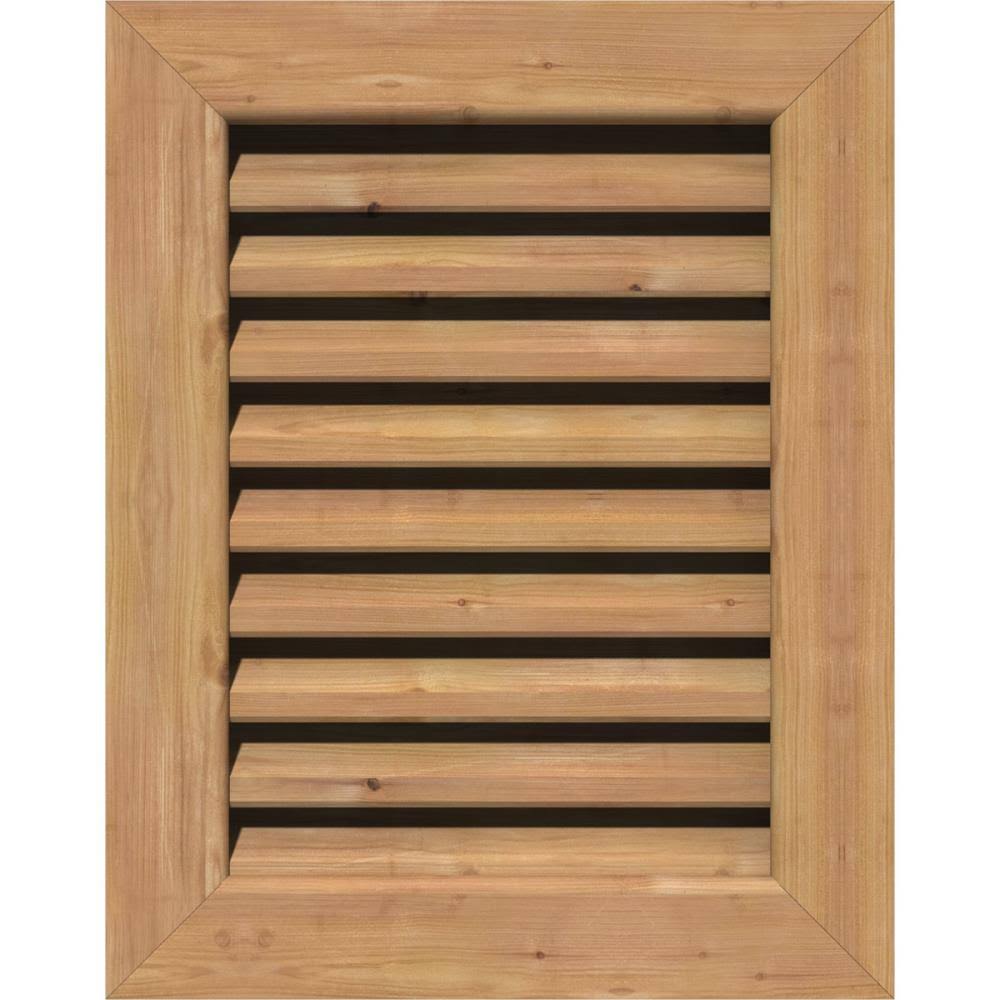 Unfinished Functional Vertical Gable Vent J4604