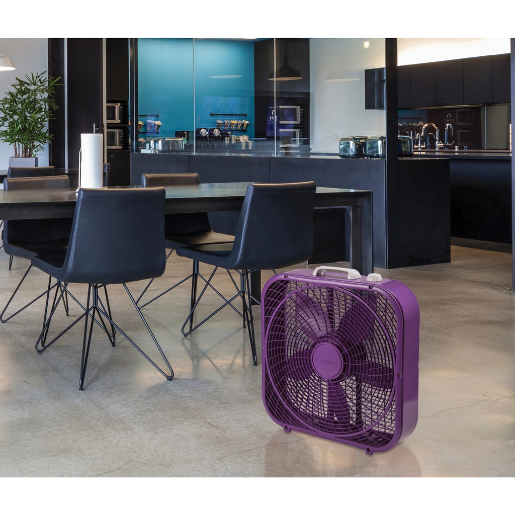 20 3-Speed Box Fan Blue U144447