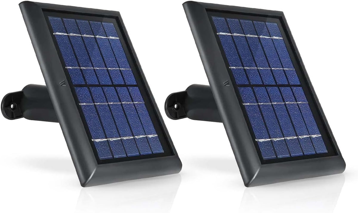 2W 6V Solar Panel with 13.1ft Cable (2-Pack, White) P70500