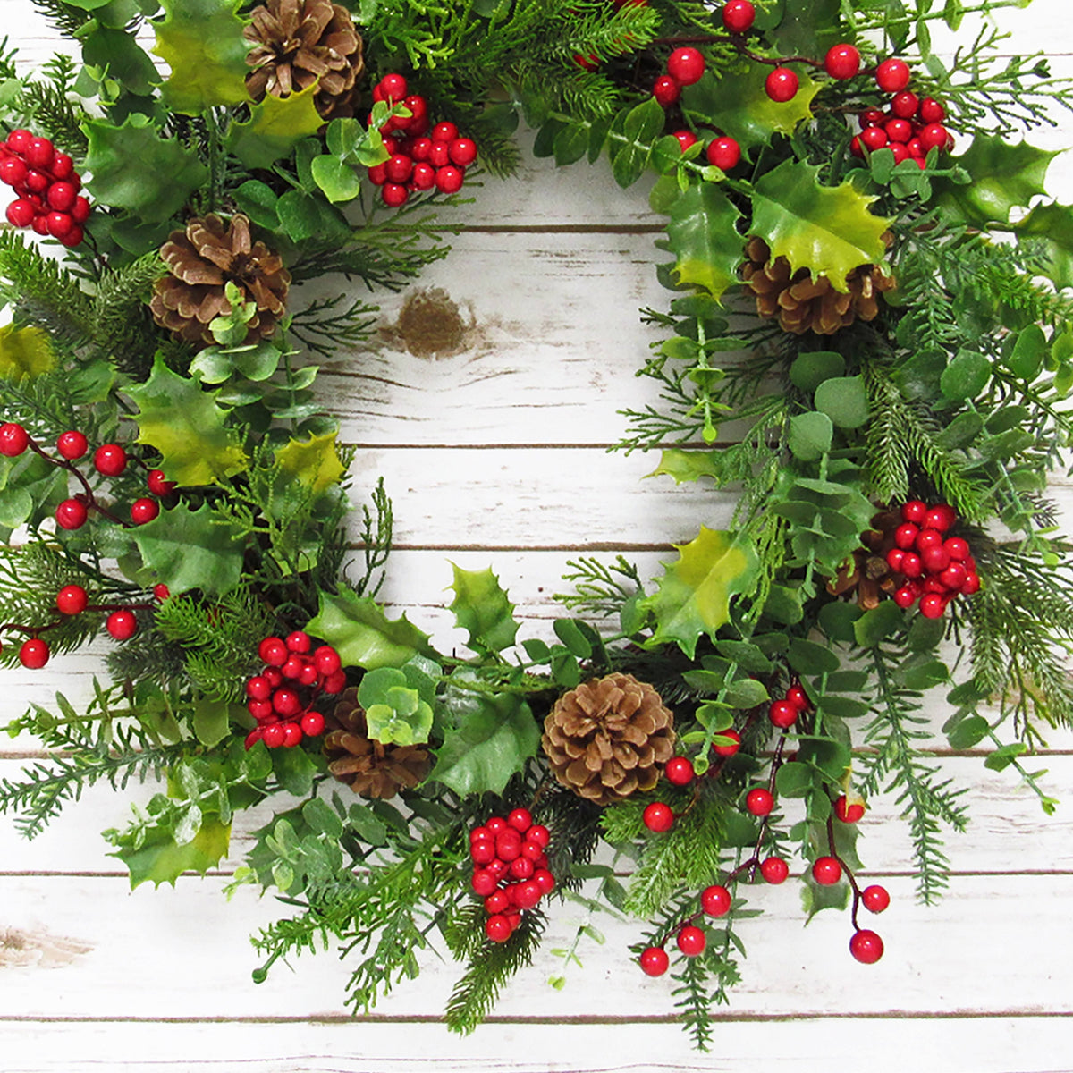 24in Artificial Christmas Wreath W40962