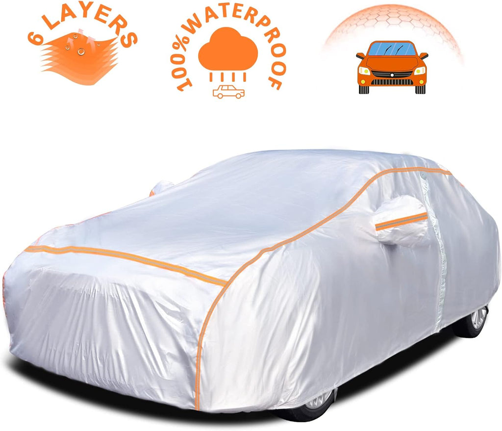 6 Layers Dupont Oxford Waterproof Car Cover F67142