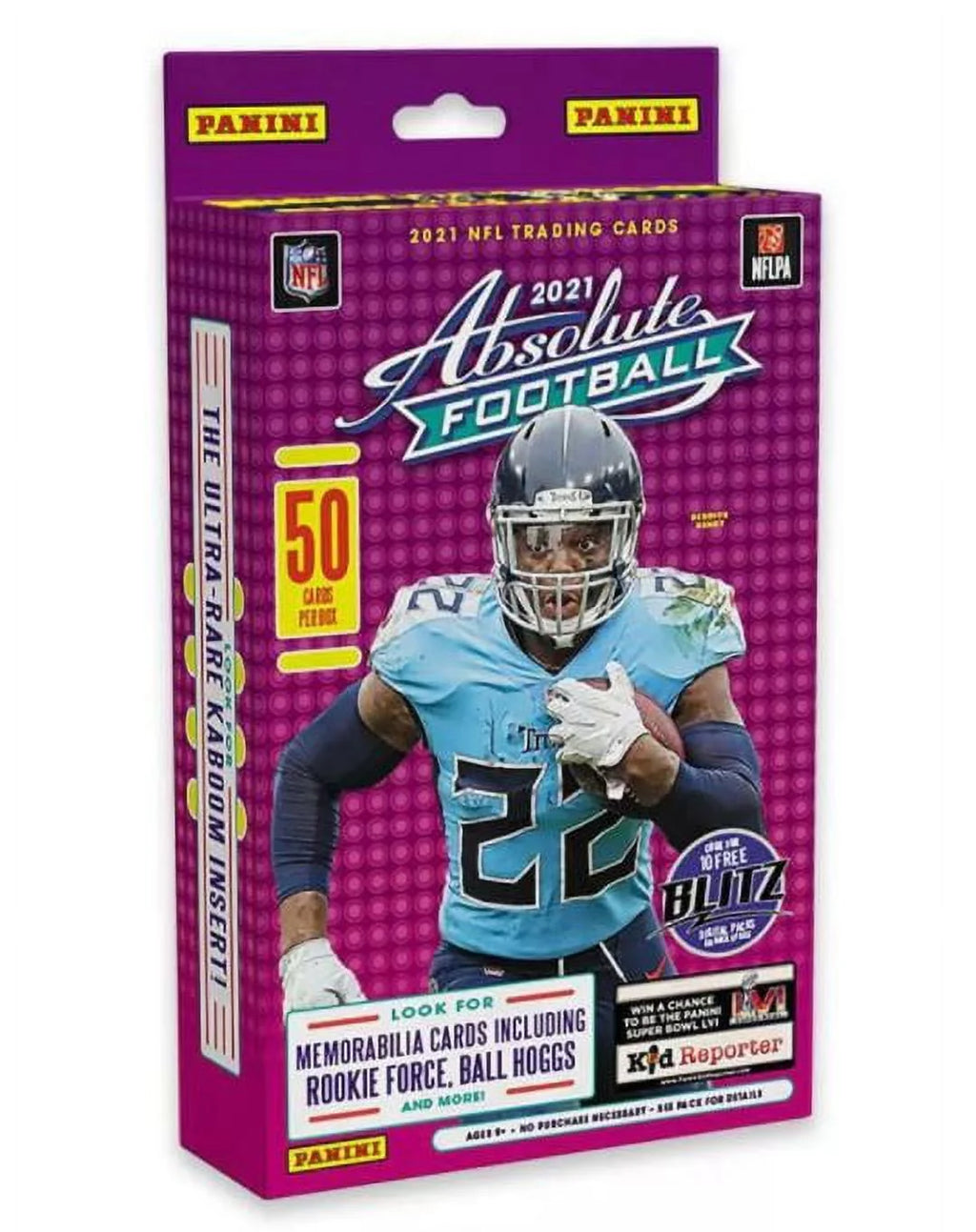 NFL Absolute Football Trading Card Hanger Box 50 Cards J100