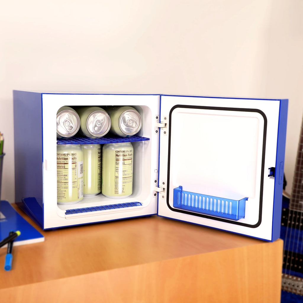 Blue Mini Fridge 6.7L Single Door 9 Can W808