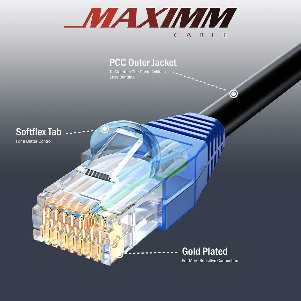 Black 150 ft Cat6 Ethernet Cable K68201
