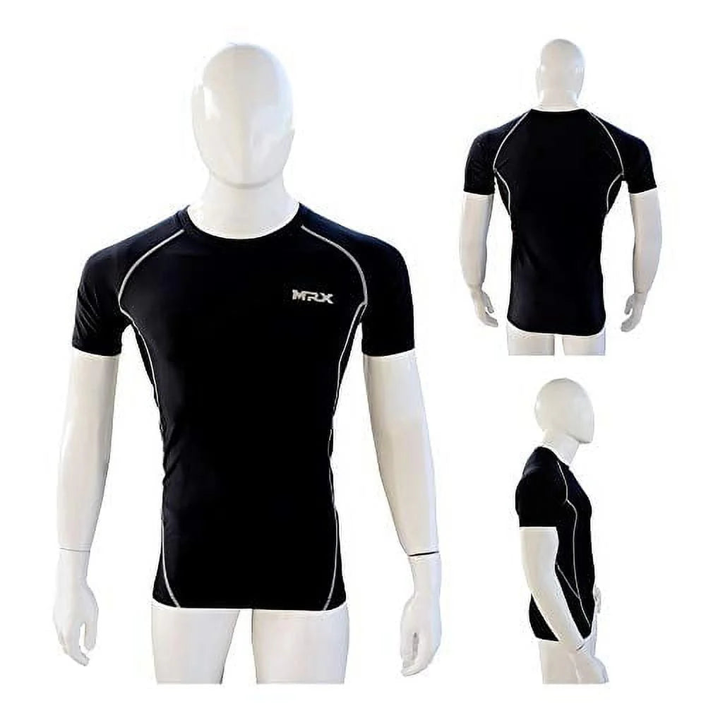 Men's Compression Shirt Full Sleeve Black Large D674986