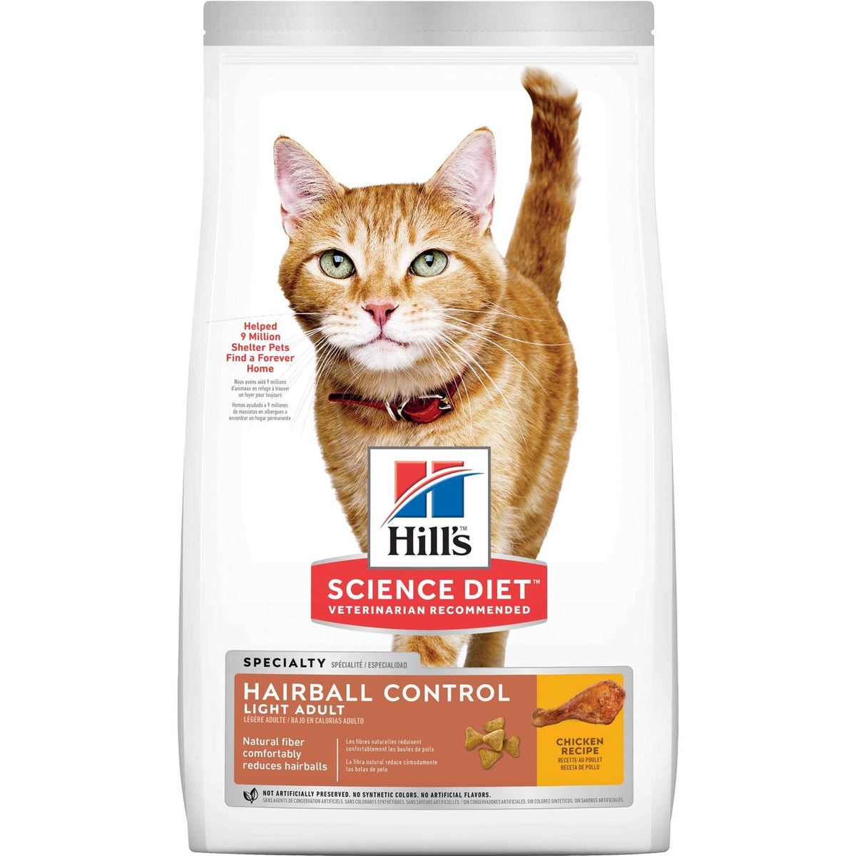 Adult Hairball Control Light Dry Cat Food B148