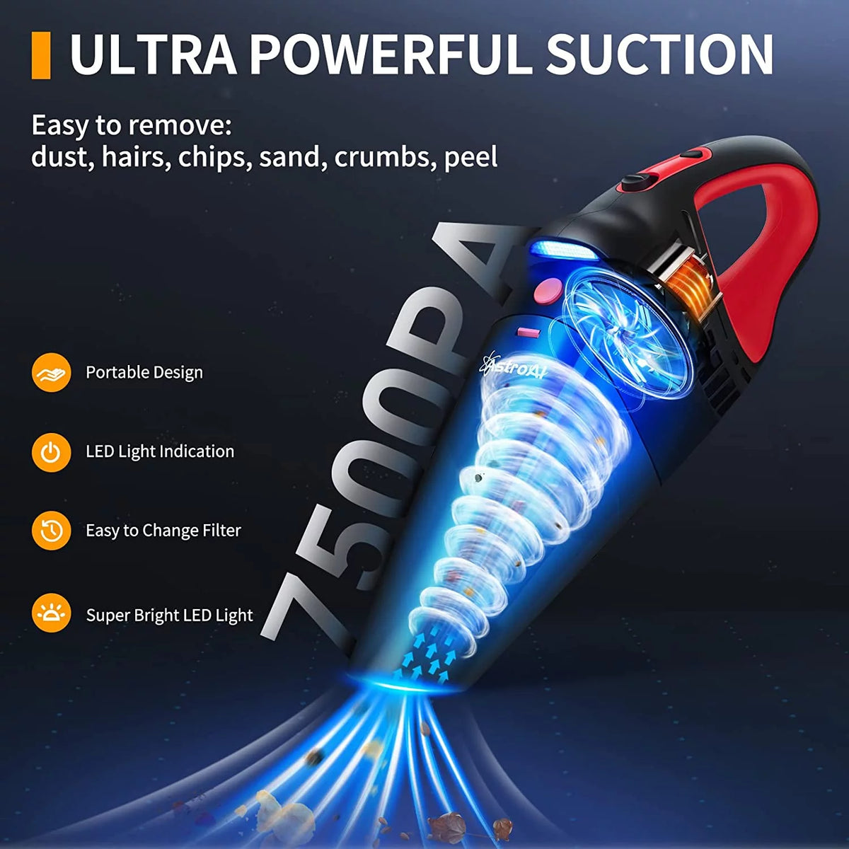 Portable Cyclone Handheld Vacuum Cleaner P873052