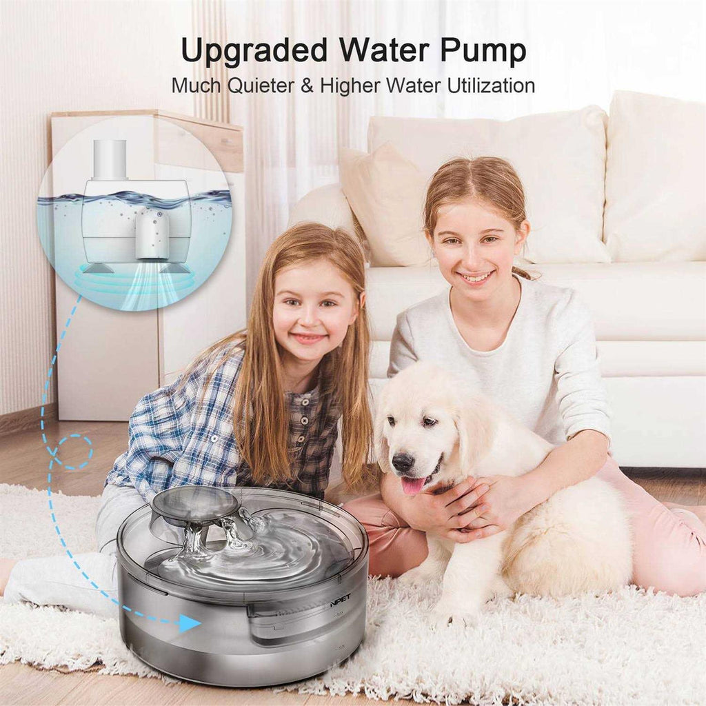 Dog Water Fountain 1.3Gallon/5L Automatic Pet Water Dispenser L1984