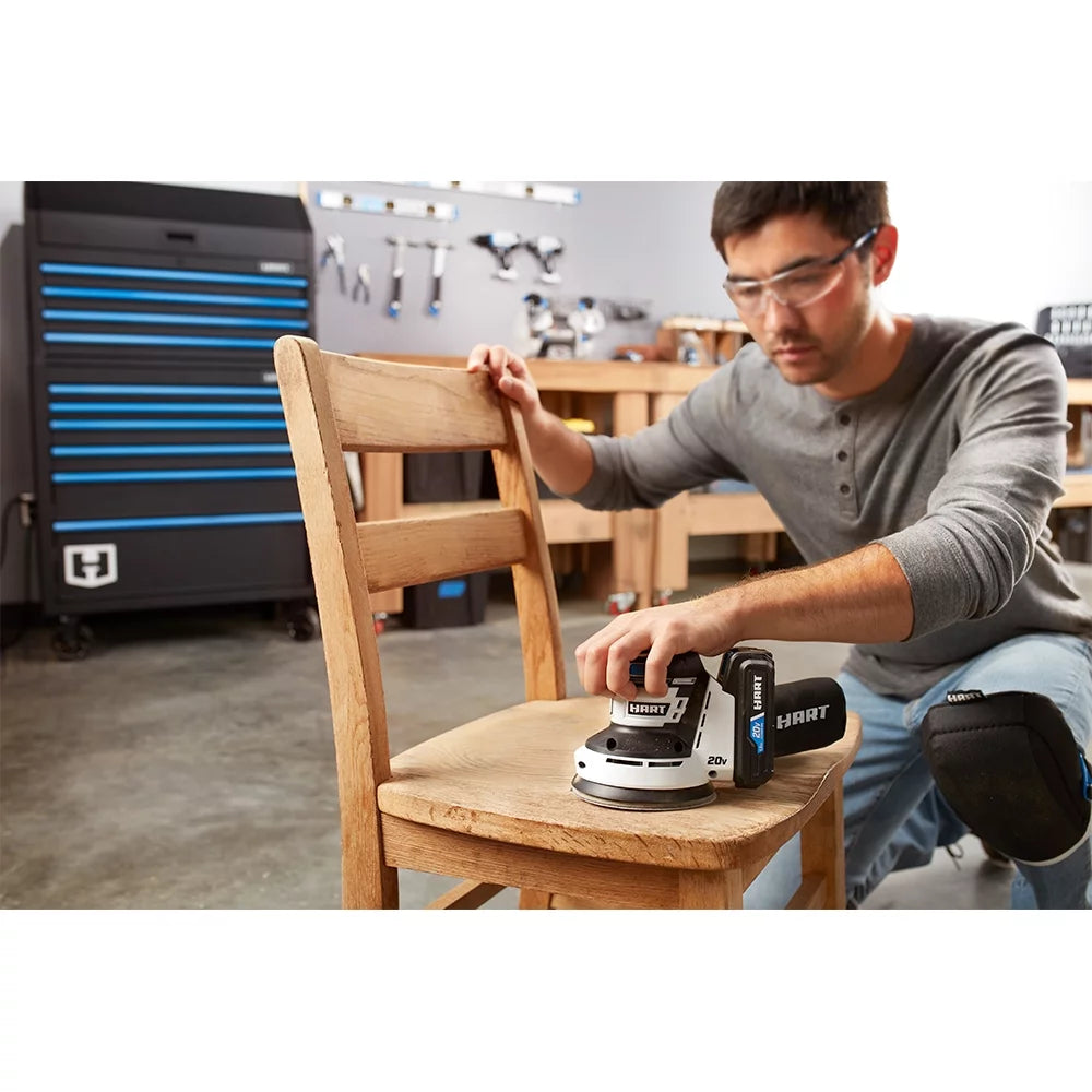 Cordless Random Orbit Sander with Dust Bag N419