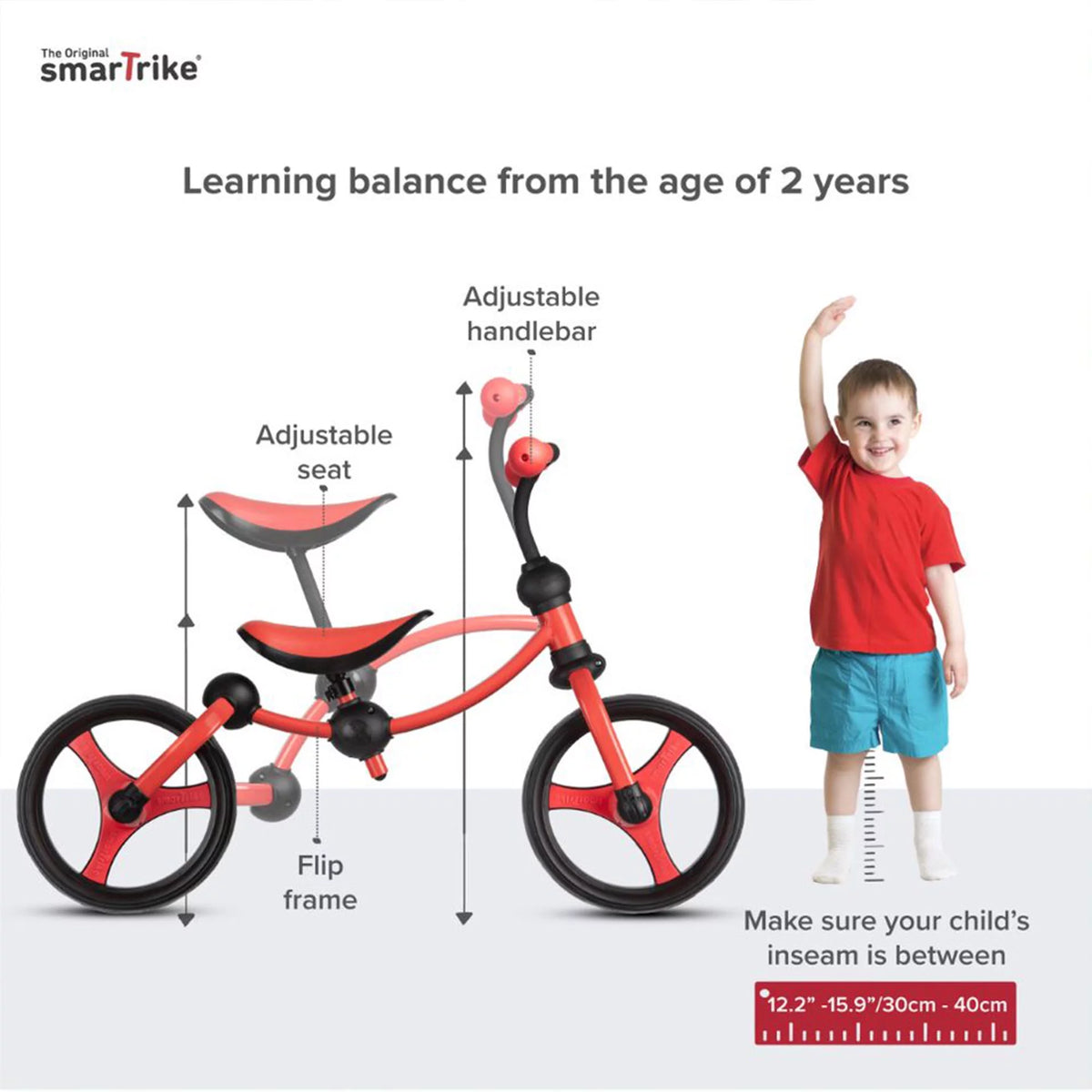 Adjustable 2 in 1 Kids Balance Bike, Blue U517