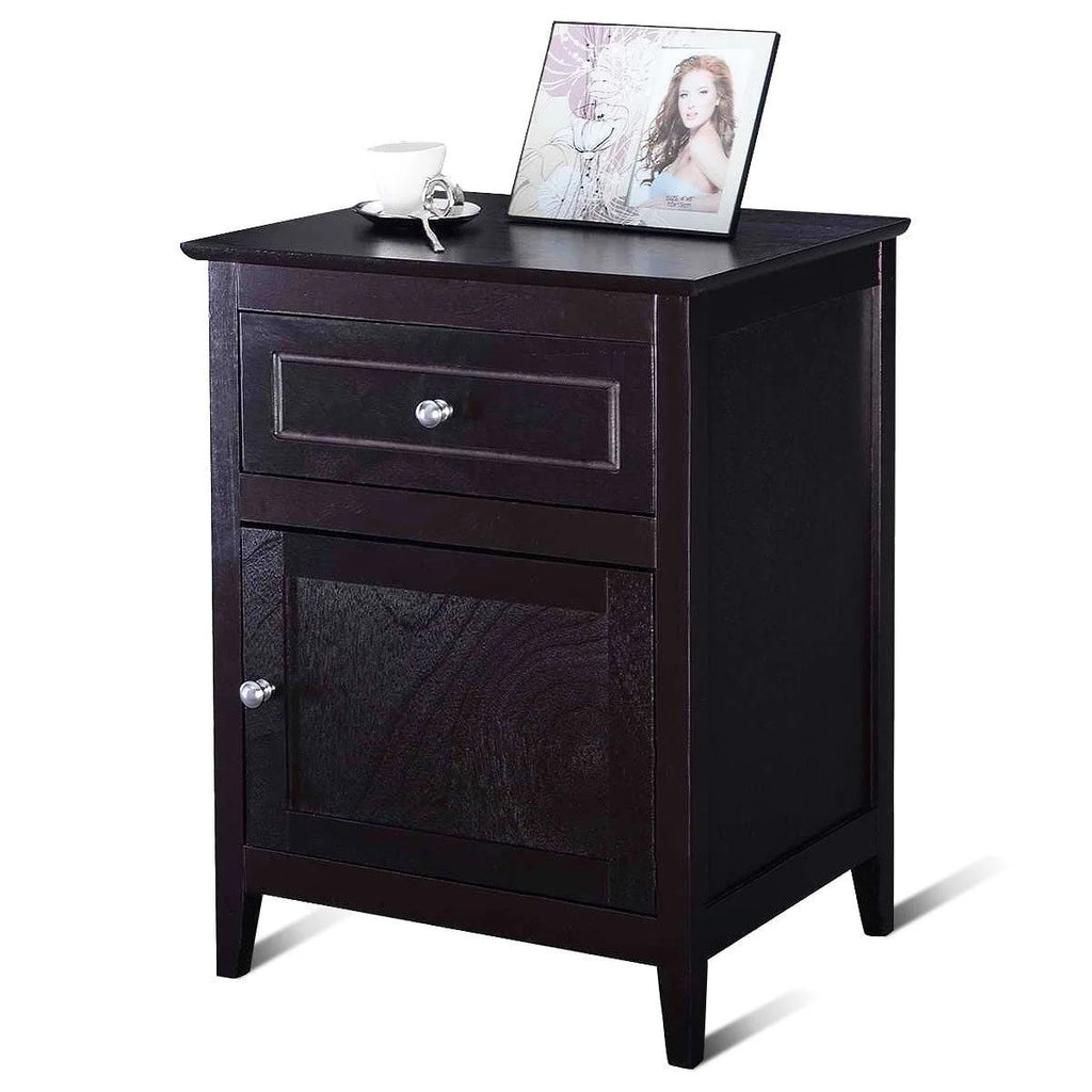 Natural Nightstand with Drawer G881518
