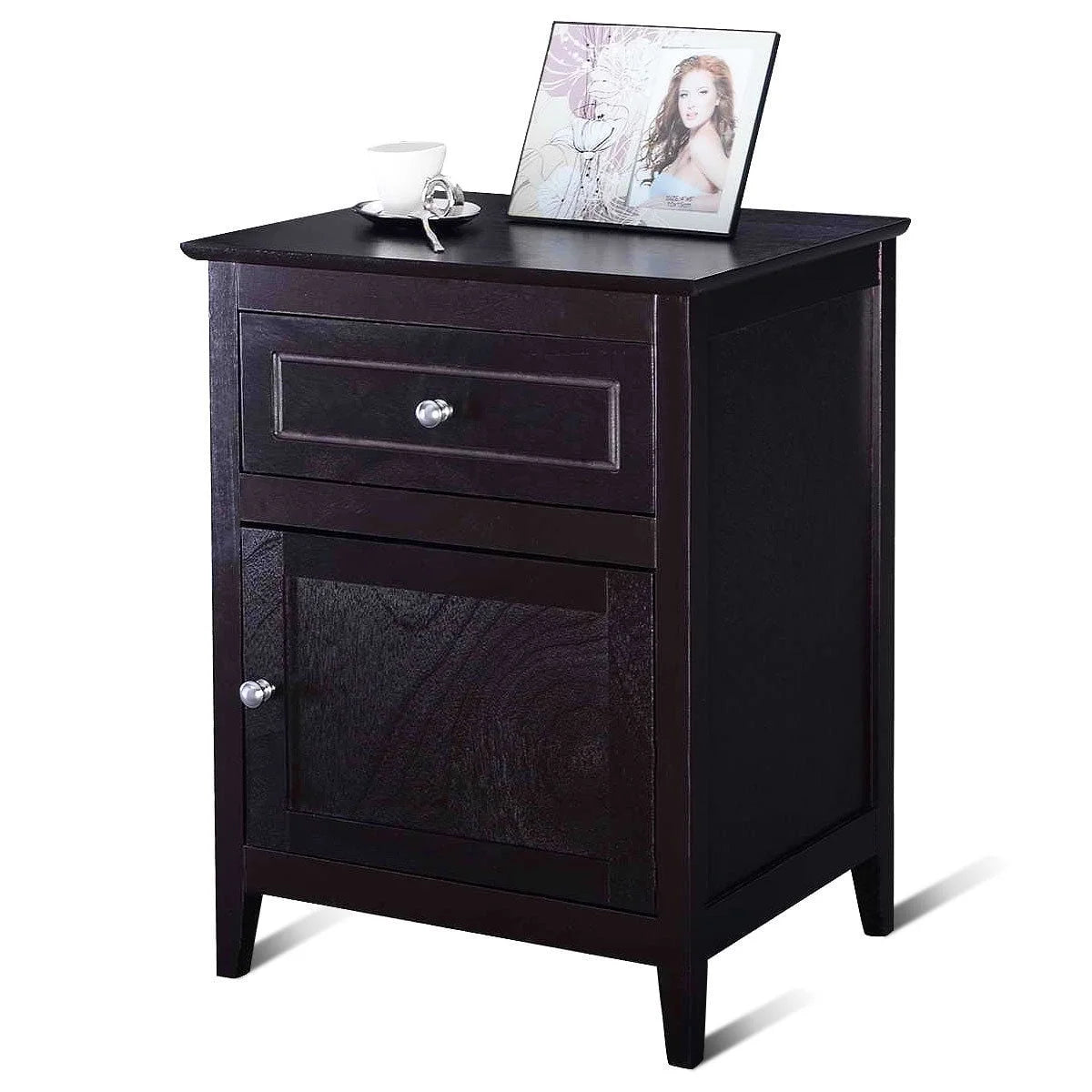 Natural Nightstand with Drawer G881518