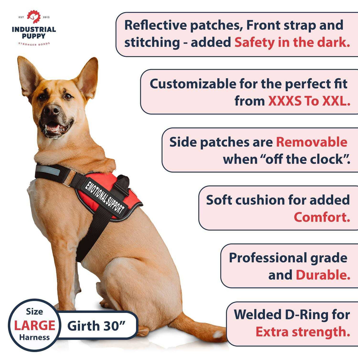 Dog Vest Harness with Reflective Straps S960