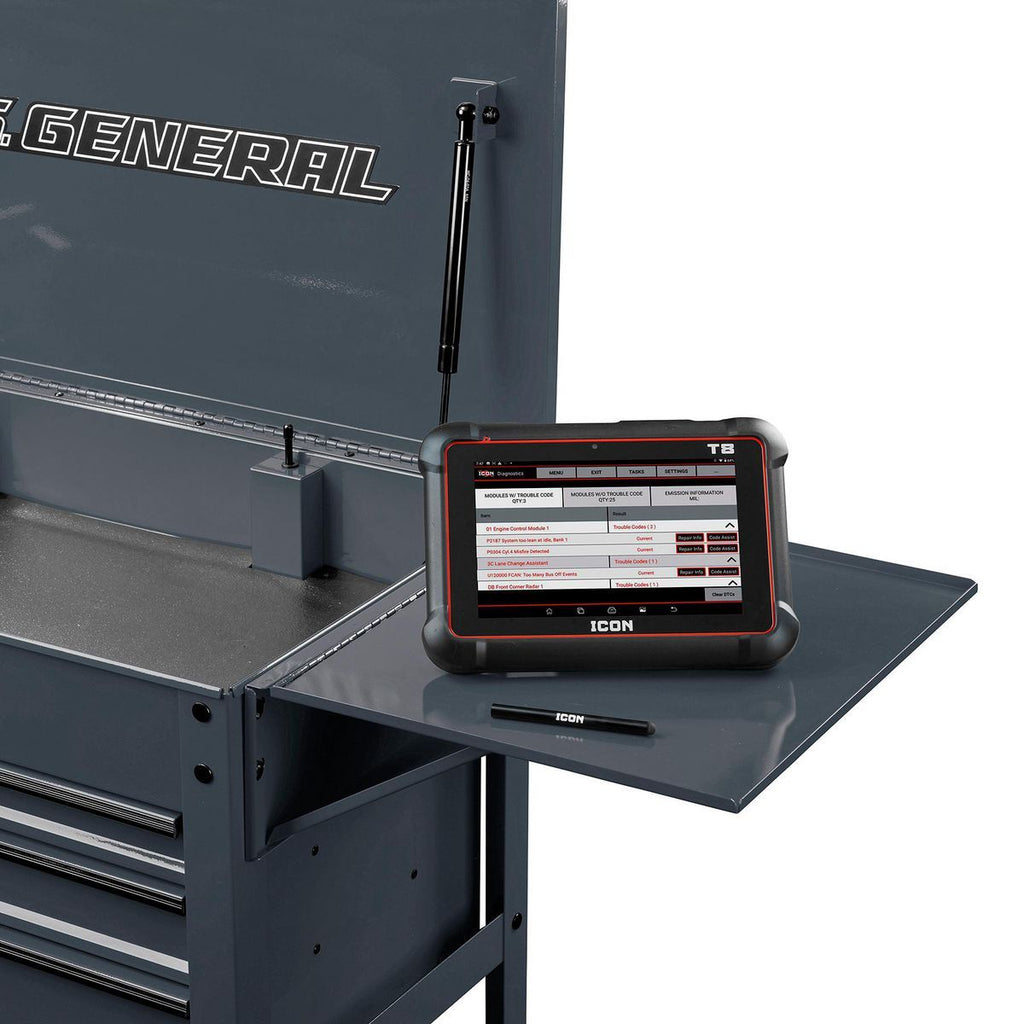 Slate Gray Folding Side Tray Z3871
