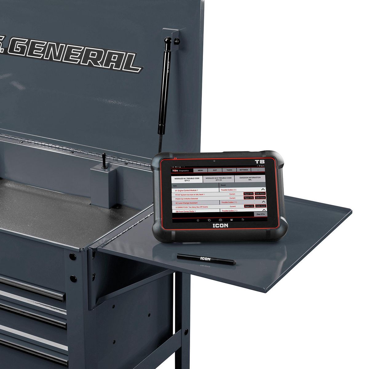 Slate Gray Folding Side Tray Z3871