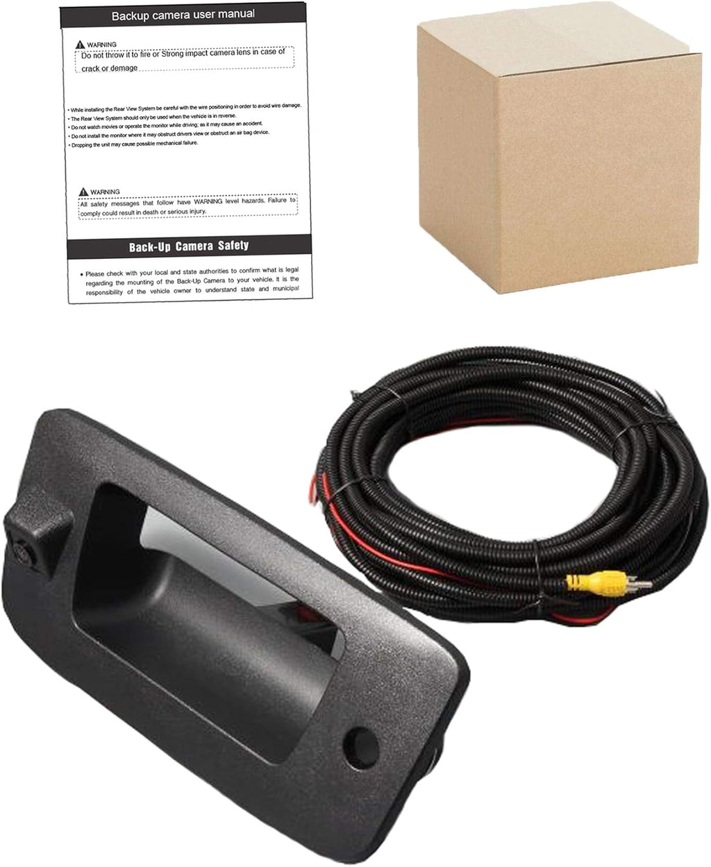 Black Waterproof Tailgate Handle Backup Camera Q509