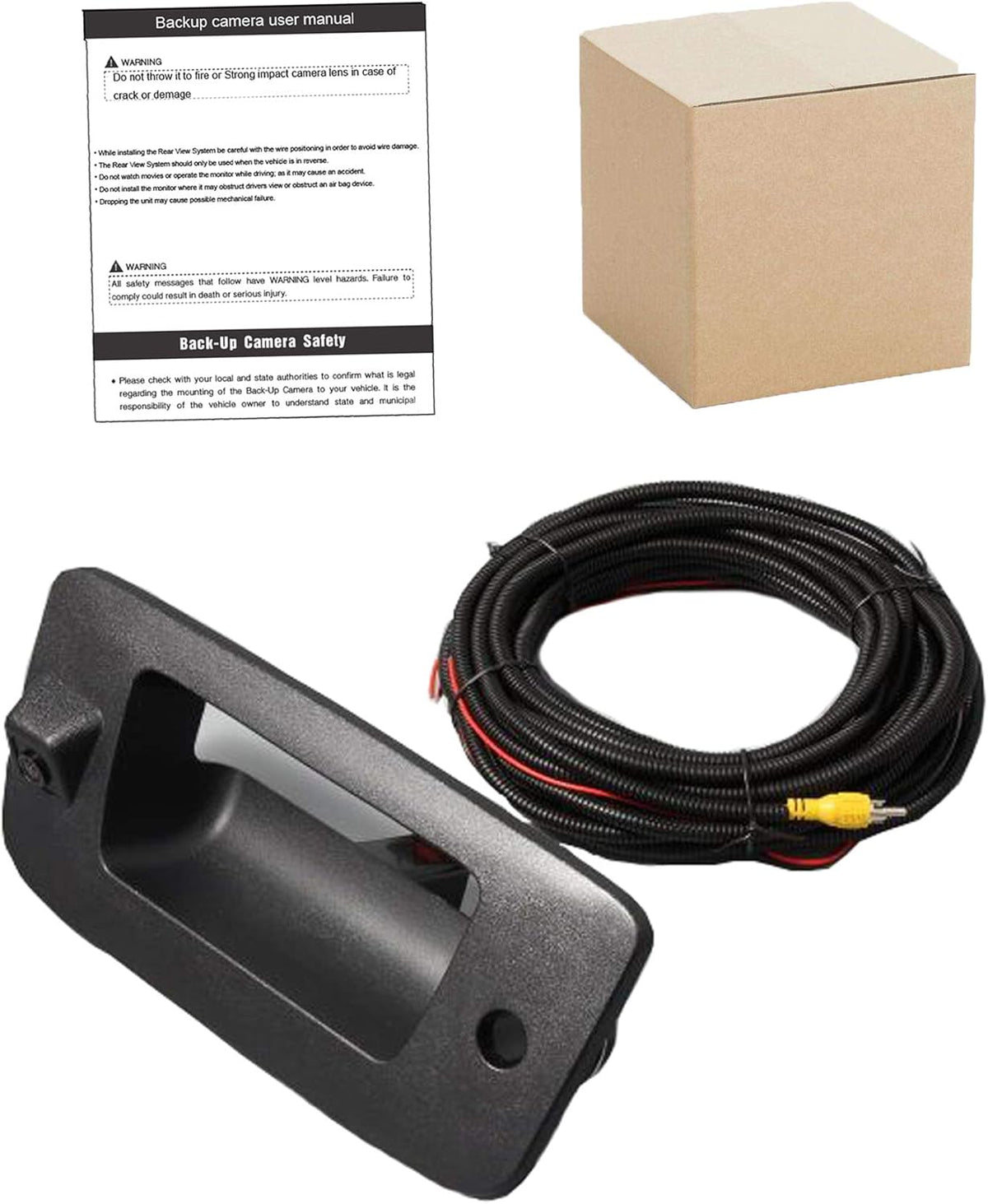 Black Waterproof Tailgate Handle Backup Camera Q509