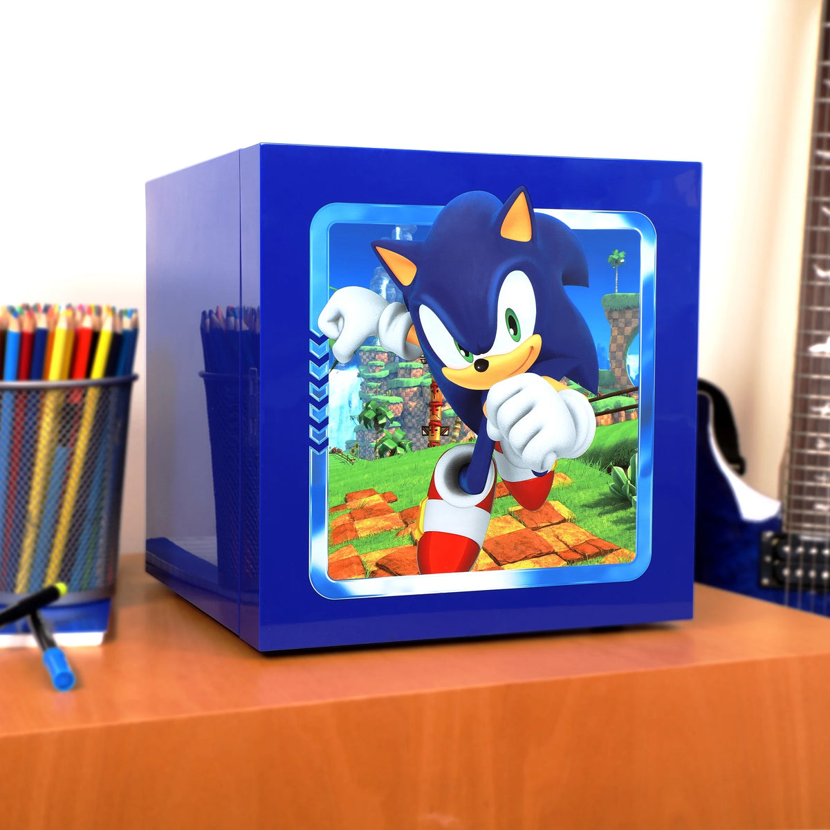 Blue Mini Fridge 6.7L Single Door 9 Can W808